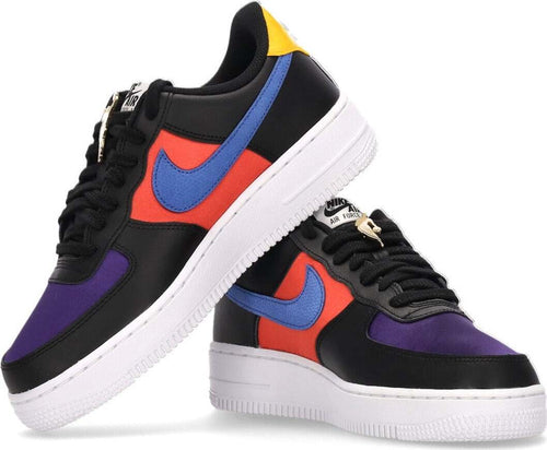 Nike-Scarpa-Bassa-Uomo-Air-Force-1-'07-Lv8-Emb-Black/gym-Red/washed-Teal/court-Purple-da-uomo