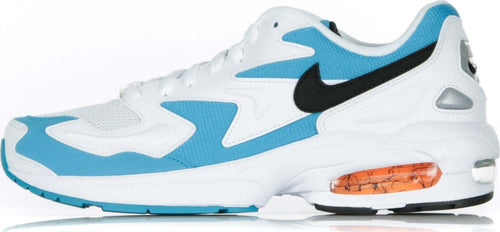Nike-Scarpa-Bassa-Uomo-Air-Max-2-Light-White/black/blue-Lagoon/laser-Orange-da-uomo
