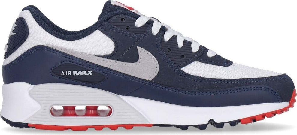 Nike-Scarpa-Bassa-Uomo-Air-Max-90-Obsidian/pure-Platinum/white/track-Red-da-uomo