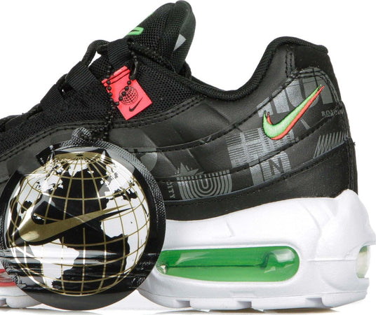 Nike-Scarpa-Bassa-Uomo-Air-Max-95-Black/white/green-Strike/flash-Crimson-da-uomo