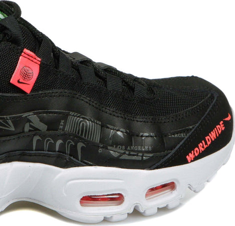 Nike-Scarpa-Bassa-Uomo-Air-Max-95-Black/white/green-Strike/flash-Crimson-da-uomo