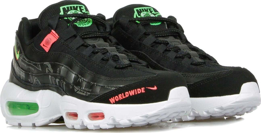 Nike-Scarpa-Bassa-Uomo-Air-Max-95-Black/white/green-Strike/flash-Crimson-da-uomo