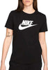 Nike-SW-Essntl-Maglietta-da-Escursionismo,-Nero/Bianco,-Donna