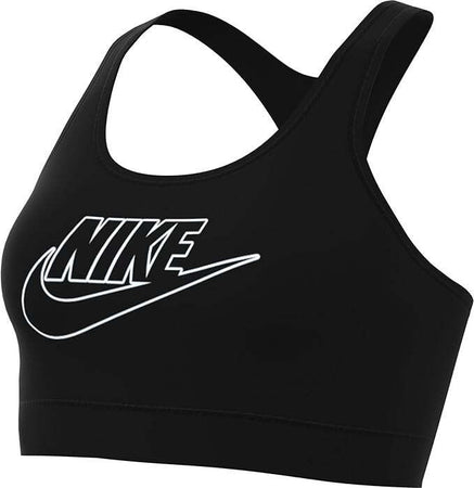 Nike-Women's-Bra-W-Nk-Swsh-Med-SPT-Futura-Bra,-Black/-White/-Black/-Black