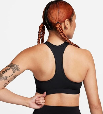 Nike-Women's-Bra-W-Nk-Swsh-Med-SPT-Futura-Bra,-Black/-White/-Black/-Black