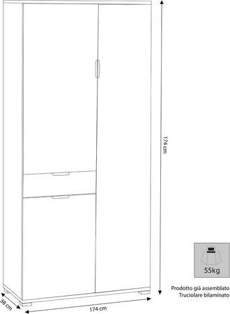 NIKO---armadio-con-3-ante-e-un-cassetto-Marrone-Milani-Home