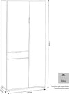 NIKO---armadio-con-3-ante-e-un-cassetto-Rovere-grigio-Milani-Home