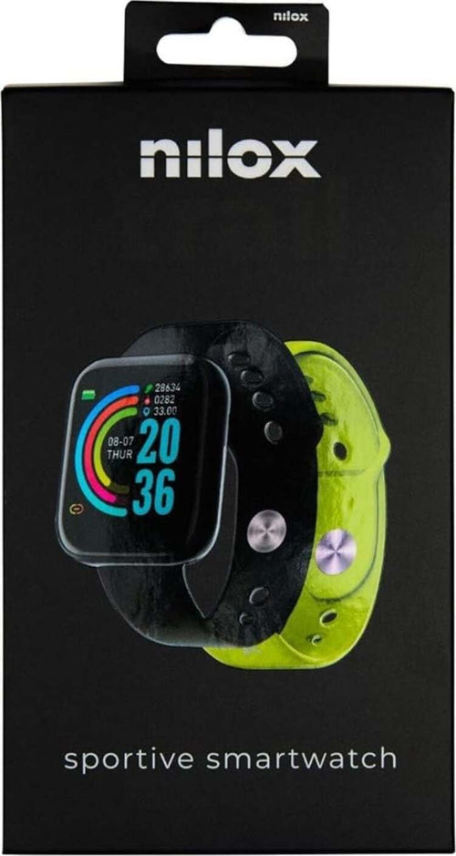 Nilox-Smartwatch-Trailband-1.44-+-2-Cinturini-Intercambiabili
