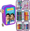 NINNA-e-MATTI-Astuccio-Scuola-3-Zip-con-44-Pezzi,-20-x-12-x-6-cm