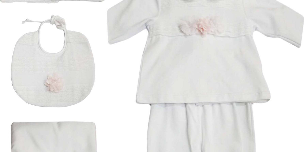 NINNAOH Set Completo Nascita Bimba MANIFATTURA ITALIANA Tutina 2Pz