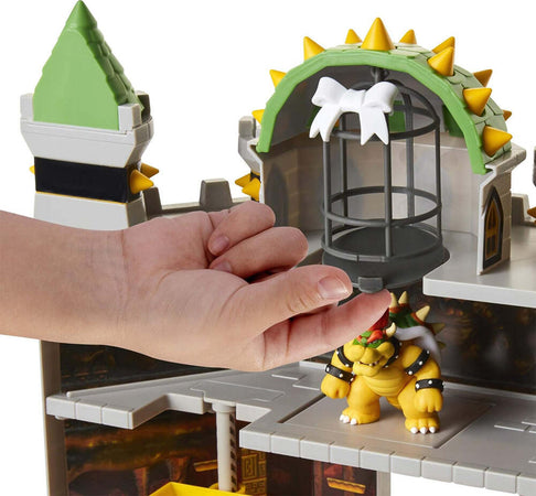 Nintendo-Super-Mario-Playset-Castello-di-Bowser-Deluxe-e-Personaggio-Articolato