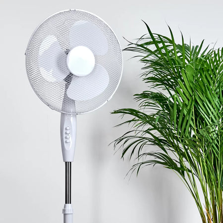 Ventilatore a piantana 3 velocità, pala da Ø 40 cm altezza regolabile h 125 cm