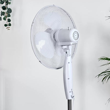 Ventilatore a piantana 3 velocità, pala da Ø 40 cm altezza regolabile h 125 cm