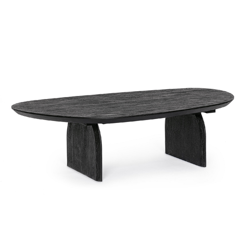 Tavolino monterrey nero, struttura in legno di mango, da assemblare, 135 x 76 cm