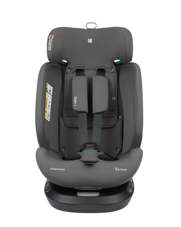 KIKKABOO Seggiolino Auto 40-150 cm i-Hike i-SIZE Dark Grey - Seggiolino Auto con Base Isofix, Da 40 a 150 cm, Omologato ECE R129/03, Girevole A 360° E Reclinabile, Gruppo 0+/1/2/3 Da 0 A 12 Anni, Dark Grey, grigio