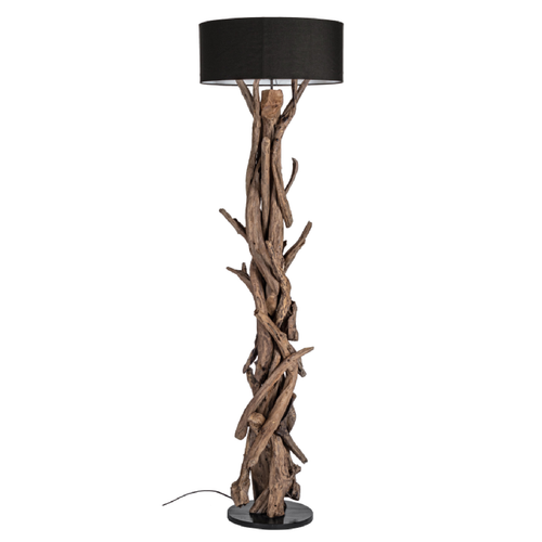 Piantana bluma in legno di teak riciclabile h 180 cm