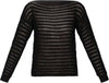 No-Nà Maglia Donna Traforata Semi Trasparente Girocollo Maniche Lunghe Top Tinta Unita Scollo Profondo Fit Morbido Moda/Donna/Abbigliamento/T-shirt top e bluse/Maglie a manica lunga You Store - Messina, Commerciovirtuoso.it