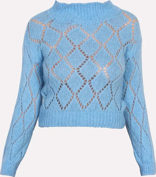 NO-NA'-|-Maglia-collo-cratere-trama-rombo