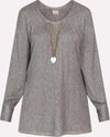 NO-NA'-|-Maglia-motivo-treccia-con-collana