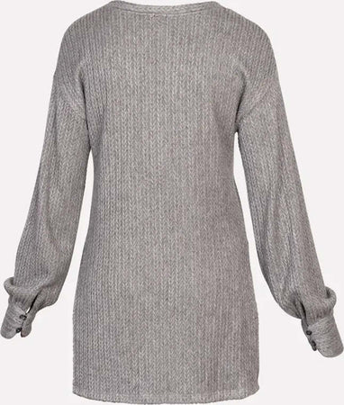 NO-NA'-|-Maglia-motivo-treccia-con-collana