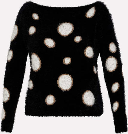 NO-NA'-|-Maglia-peletto-con-pois