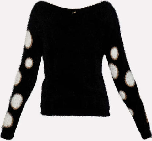NO-NA'-|-Maglia-peletto-con-pois