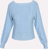 NO-NA'-|-Maglia-scollo-quadro-con-treccia