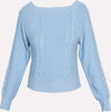 NO-NA'-|-Maglia-scollo-quadro-con-treccia