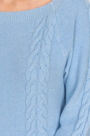 NO-NA'-|-Maglia-scollo-quadro-con-treccia