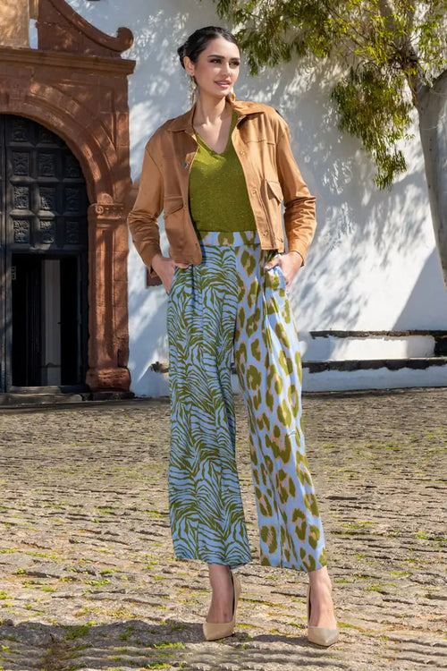 No-Na' | Pantalone Fantasia Animalier Donna Moda/Donna/Abbigliamento/Pantaloni You Store - Messina, Commerciovirtuoso.it