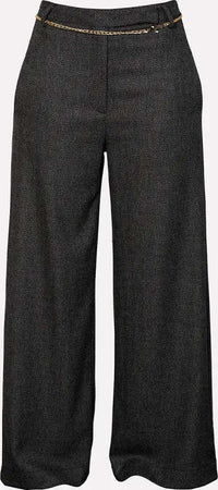 NO-NA'-|-Pantalone-spinato-con-cintura-gioiello