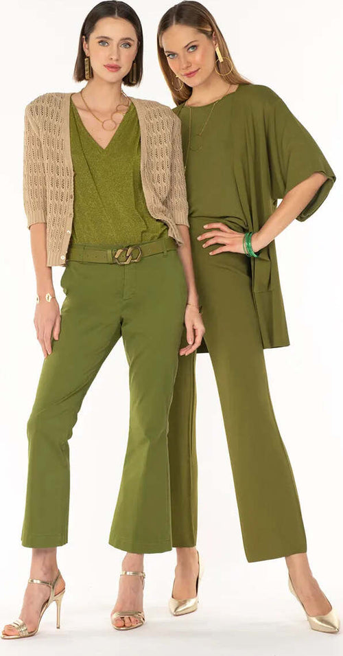 NO-NA' | Pantalone trombetta raso Moda/Donna/Abbigliamento/Pantaloni You Store - Messina, Commerciovirtuoso.it