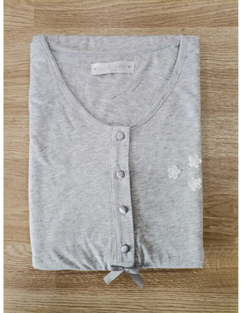 Noidinotte Pigiama da Donna Maniche Corte Aperto con Pantalone Lungo FA7331/32 S26