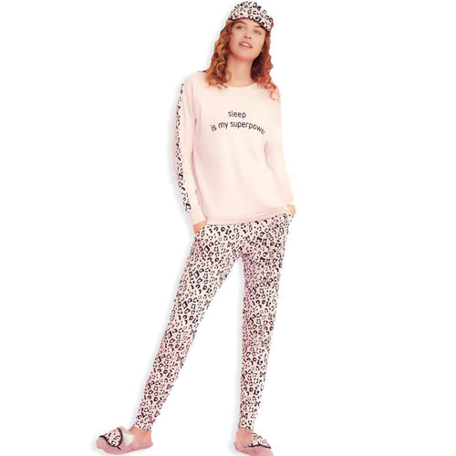 Noidinotte Pigiama da Donna in Caldo Cotone Animalier FA7159 S30 - Passarelli Biancheria