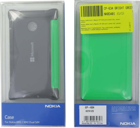 Nokia Custodia Flip per Lumia 532, Verde Elettronica/Cellulari e accessori/Accessori/Custodie e cover/Custodie e cover abbinate Scontolo.net - Potenza, Commerciovirtuoso.it