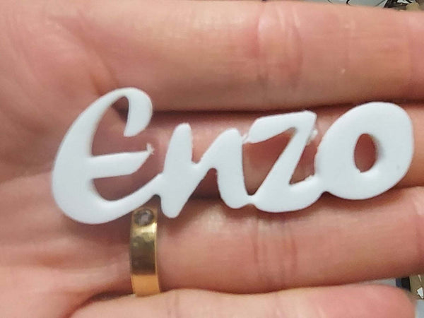 NOMI SEGNAPOSTO COMUNIONE BATTESIMO MATRIMONIO CALAMITA PLEXIGLA REGALO BOMBONIERE