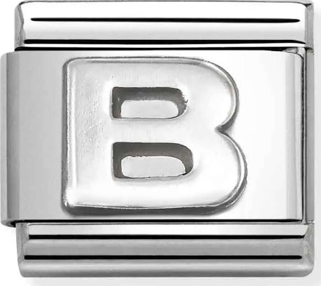 NOMINATION-----LINK-COMPOSABLE-CLASSIC-LETTERA-B-IN-ARGENTO