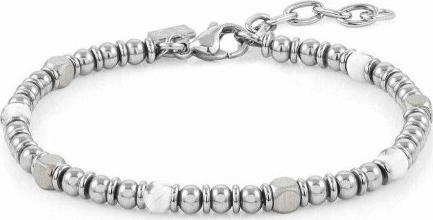 NOMINATION---BRACCIALE-INSTINCTSTYLE-IN-ACCIAIO-CON-PIETRE-DURE-BIANCO