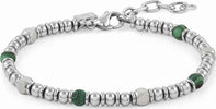 NOMINATION---BRACCIALE-INSTINCTSTYLE-IN-ACCIAIO-CON-PIETRE-DURE-VERDE