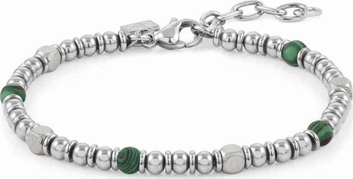 NOMINATION---BRACCIALE-INSTINCTSTYLE-IN-ACCIAIO-CON-PIETRE-DURE-VERDE