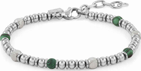 NOMINATION---BRACCIALE-INSTINCTSTYLE-IN-ACCIAIO-CON-PIETRE-DURE-VERDE