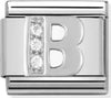 NOMINATION----LINK-COMPOSABLE-CLASSIC-IN-ARGENTO-LETTERA-B