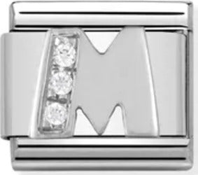 NOMINATION----LINK-COMPOSABLE-CLASSIC-IN-ARGENTO-LETTERA-M
