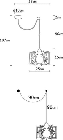 Noor Lampadario Nemrut N-947 Illuminazione/Illuminazione per interni/Lampadari lampade a sospensione e plafoniere/Lampadari Scontolo.net - Potenza, Commerciovirtuoso.it