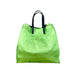 Borsa Tote Shopping Bag Donna Laminato Verde Chiaro
