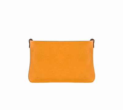 Borsa Donna Piccola a Spalla Minibag Arancio Leathershop