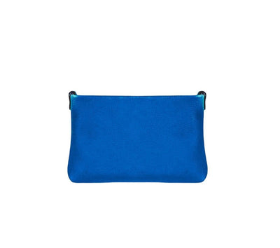 Borsa Donna Piccola a Spalla Minibag Blu Leathershop