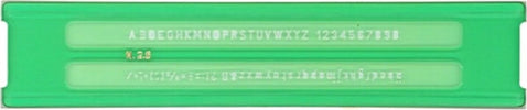 Normografo lettere e cifre Uni - 2 5mm - verde - Arda Cancelleria e prodotti per ufficio/Penne matite scrittura e correzione/Materiali per il disegno tecnico Eurocartuccia - Pavullo, Commerciovirtuoso.it