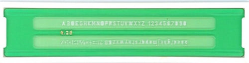 Normografo lettere e cifre Uni - 3 5mm - verde - Arda Cancelleria e prodotti per ufficio/Penne matite scrittura e correzione/Materiali per il disegno tecnico Eurocartuccia - Pavullo, Commerciovirtuoso.it
