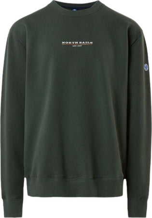 North-Sails-felpa-girocollo-verde-691164